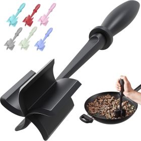 Meat Chopper, Hamburger Grinder, Premium Heat Resistant Smasher For Ground Beef, Burger Grinder Nylon Potato Mix Tool