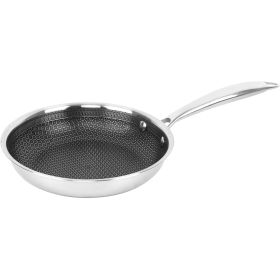 Brentwood 8 inch 3-Ply Hybrid Non-Stick Stainless Steel Frying Pan