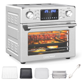 Stainless Steel Countertop Convection Oven with Bake-Silver - Color: Silver