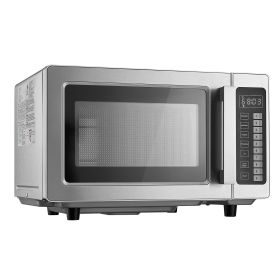 Countertop Microwave Oven, 0.9 Cu Ft, 1000W Digital Stainless Steel Microwave Oven with Touchscreen, 10 Cooking Presets, 5 Power Levels