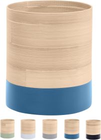 Handcrafted Bamboo Kitchen Utensil Organizer, Modern Countertop Cooking Utensil Holder, Large Crock