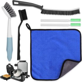 6 Pcs Waffle Makers Clean Brush Kit for Belgian/Classic/Flip/Mini and All Iron Models - Non-Scratch Grid Brush emove Sticky Batter/Burnt Residue