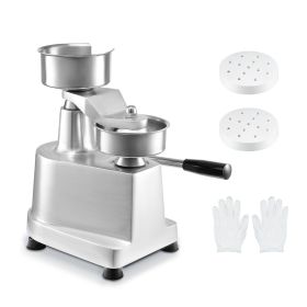 Commercial Burger Patty Maker, 100mm/4inch Hamburger Beef Patty Maker, Heavy Duty Food-Grade Stainless Steel Bowl Burger Press Machine