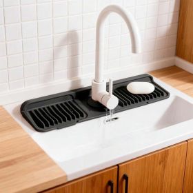 1pc Silicone Stove Top Covers Heat Resistant, Non Slip, Easy Clean For Electric Stove, Glass Top Stove Kitchen Accessories Perfect Gift For Housewarmi (Option: 17 x 5.5-NY black)