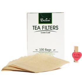 200 PCS Tea Filter Bags,Disposable Tea Infuser Drawstring Loose Leaf Tea With Natural Unbleached Paper And Free Clip (Option: 200pcs)